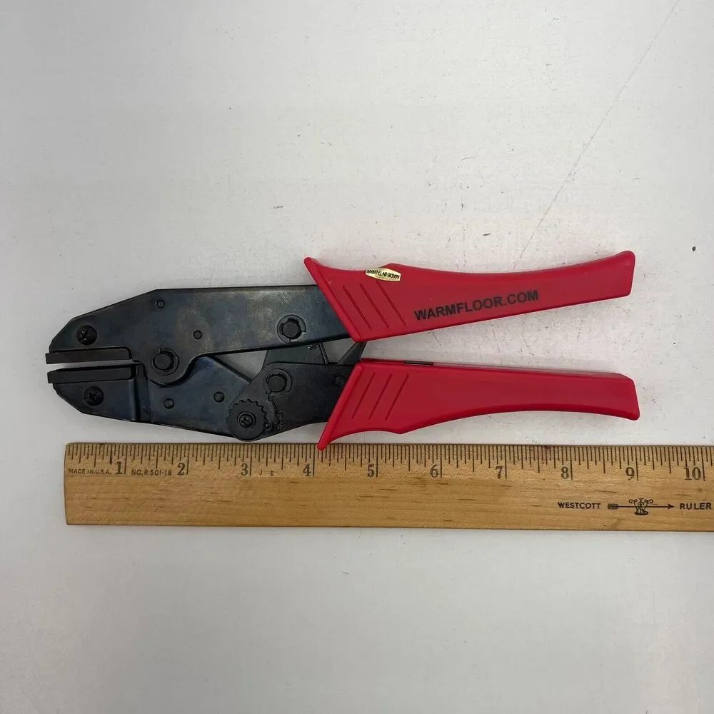 Ratcheting CRIMPER Hand Crimp Tool Flat Cable Crimpping Plier